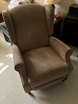 Recliner (velour) in excellent condition.