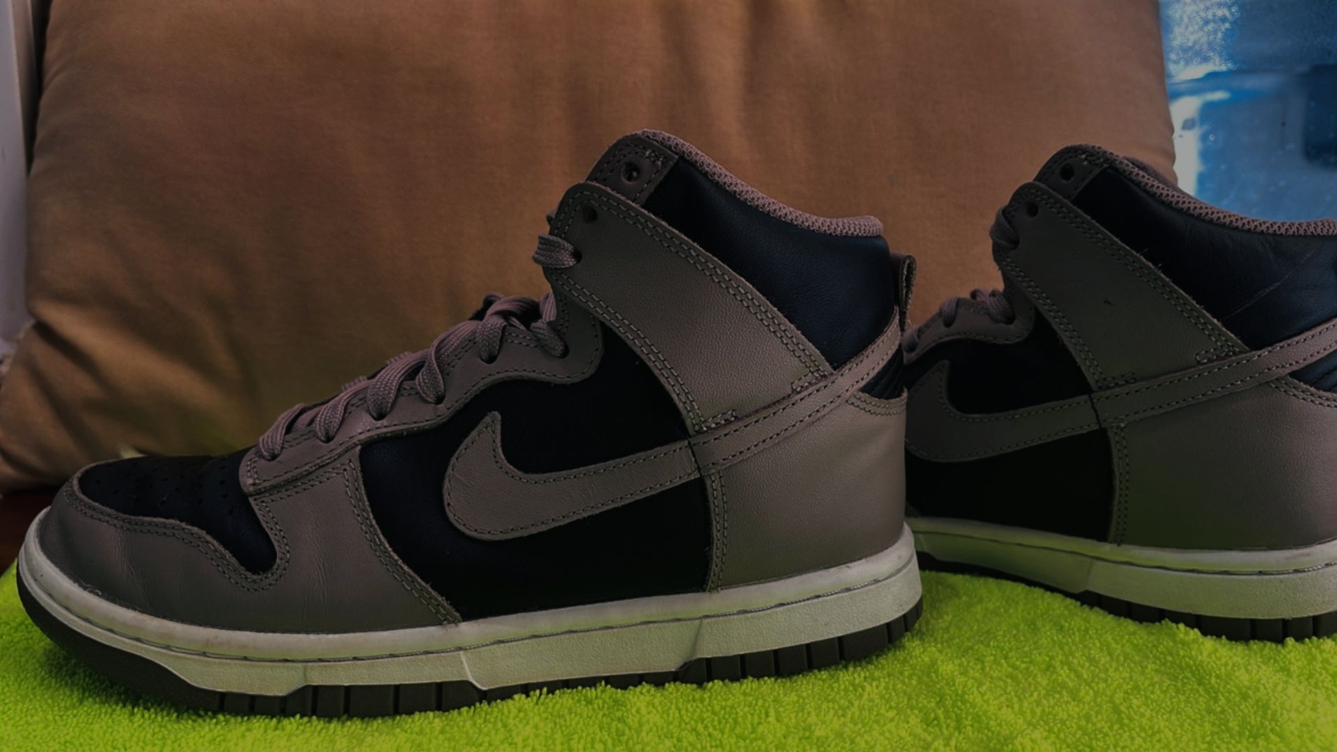 SZ-6.5Nike Dunk High Men's Moon Fossil Black Brown...