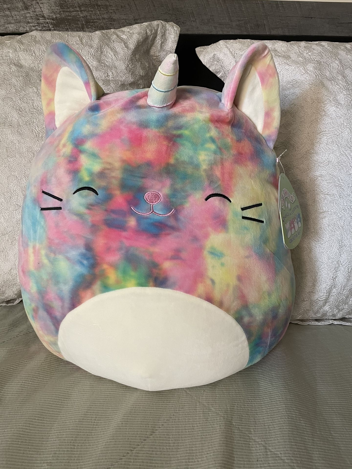 Squishmallows 16” Plush Rainbow Caticom