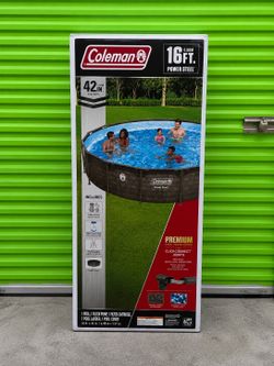 Coleman Power Steel 16ft Above Ground Pool Set