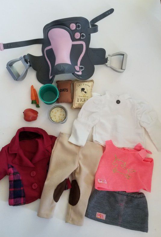 OG Our Generation 18 Inch Doll Horse Saddle Clothes Accessories $30