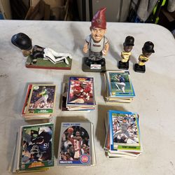 Sports cards and figures