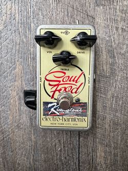 Electro-Harmonix EHX Soul Food Distortion Fuzz Overdrive Effects Pedal