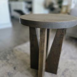 Solid Wood Accent Table 