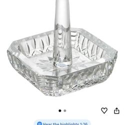 New Waterford Lismore Ring Holder Square