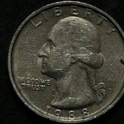 1988  d  in Cod we trust multiple error Quarter very thick. See photos taking offers .