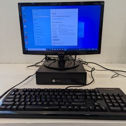 HP Elite Desktop 800 G1  Intel I5 2.9 Ghz 8 G RAM, 120G Ssd Win10 Pr0