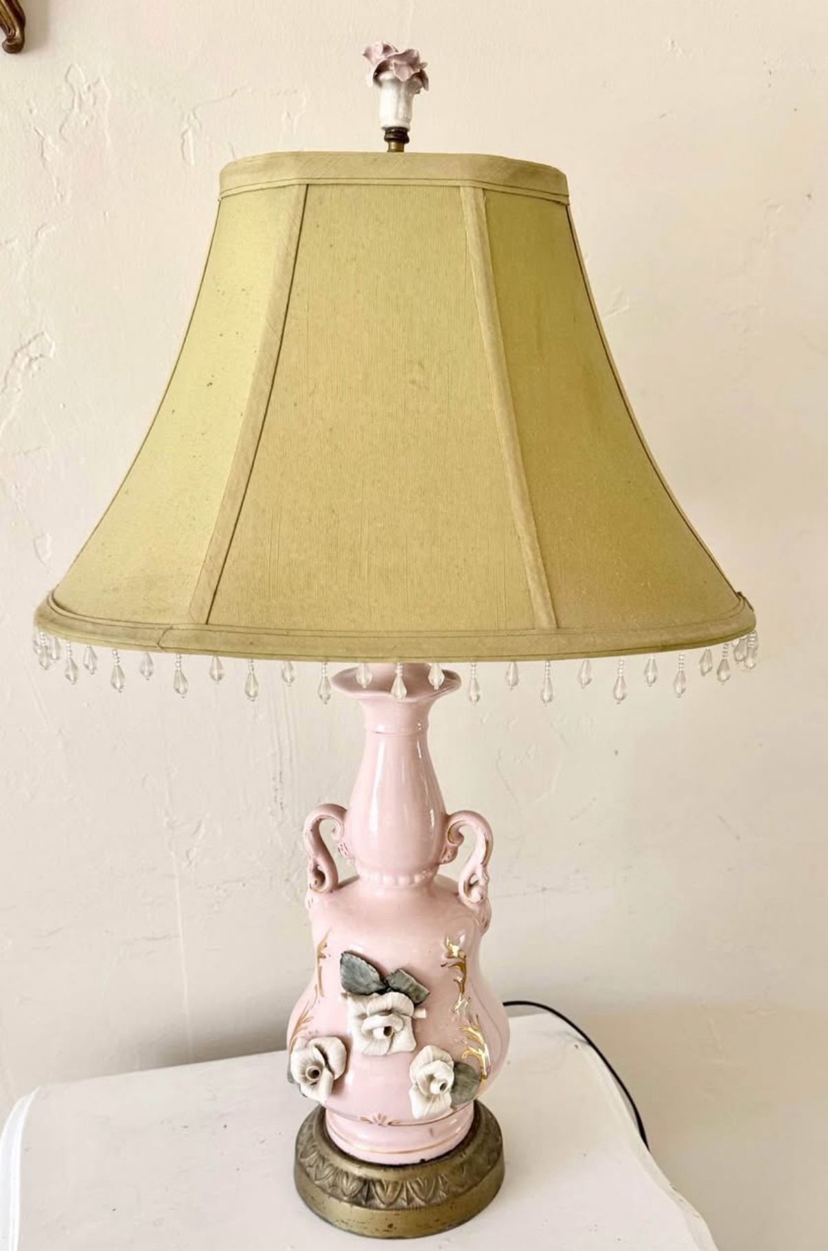 Antique French Provincial, Shabby Chic Lamp