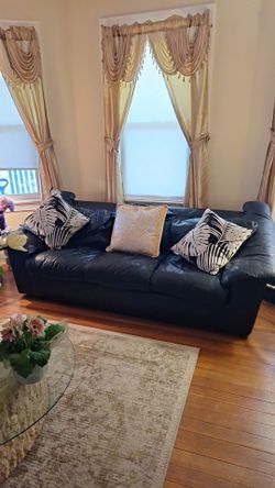 Free Three Piece Vintage Leather Couch Set.