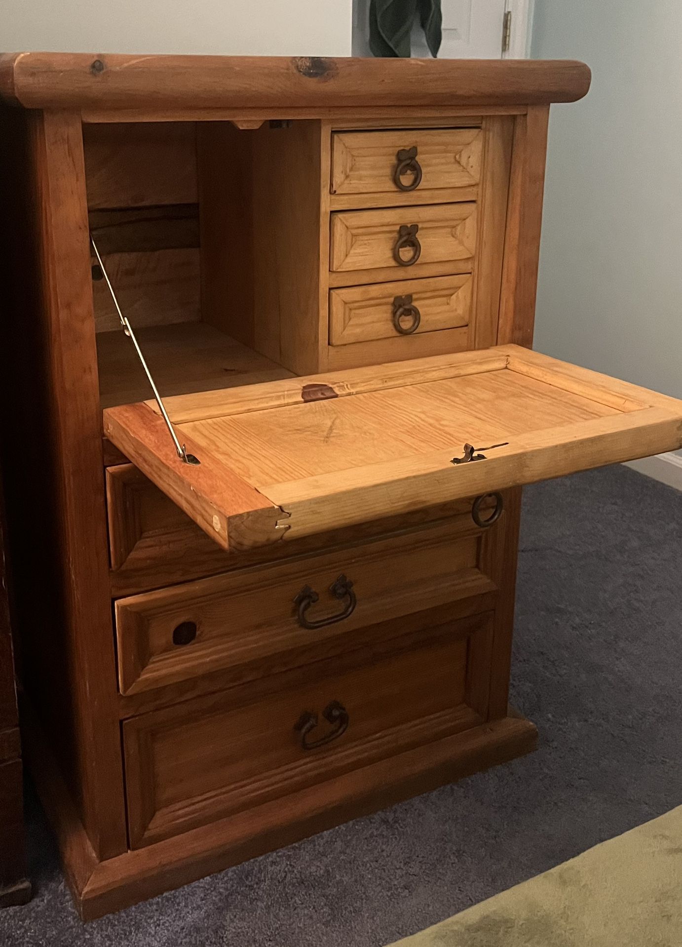 Dresser And Desk Combination 