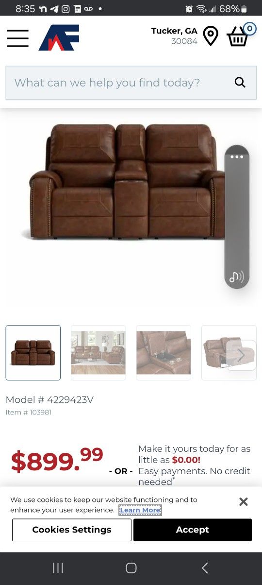 Winslow double Rocker/Recliner.