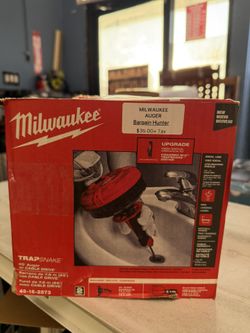 Milwaukee Trap Snake Auger Drain Cleaning Kit
