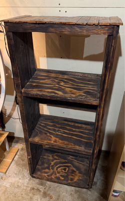 Handmade Rustic Wood Bookshelf