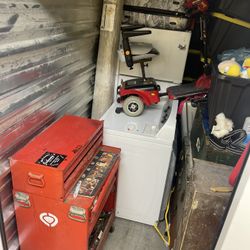 Tool Cart, Dryer And fridge 