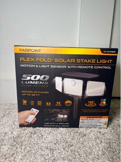 New solar stake light