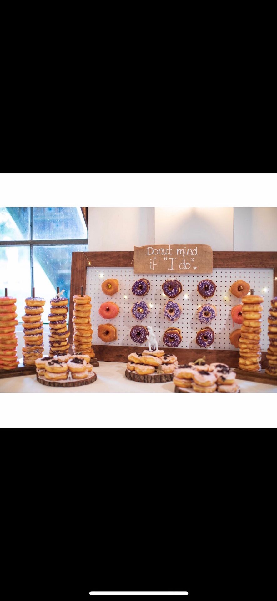 Donut wall pegboard Great for party or wedding display