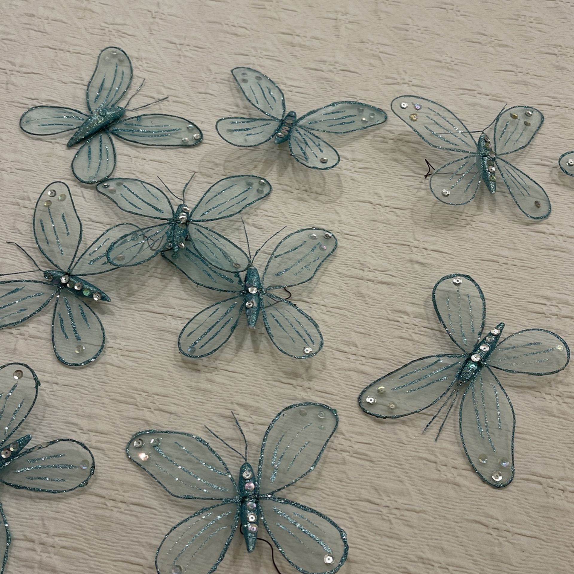 10 Tulle And Sequences Butterflies .