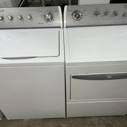 Whirlpool Set Washer And Dryer Electric Good Condition We Delivery 