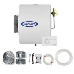 AprilAire 600M 17-gal. Whole-House Large Bypass Evaporative Humidifier with Manual Control for up to 5,000 sq. ft. + AprilAire Model 5843 Humidifier I