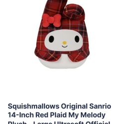 Original Sanrio My Melody Squishmallow 