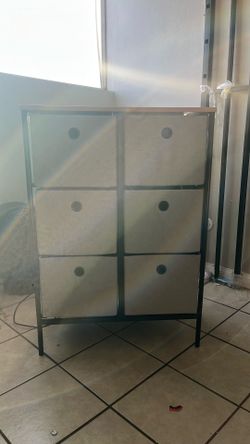 Fabric Bin Dresser w/ frame