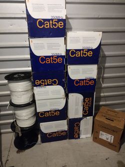 Cat 5e Wire And Coax Rg6. 75$ Make Offer 