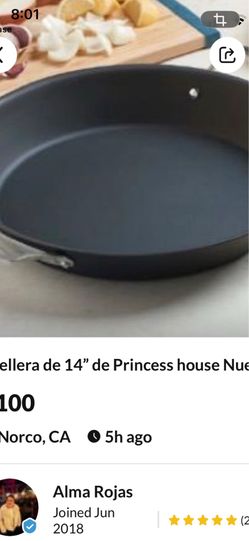 Paellera de 14” de Princess house con Antiadherente nueva