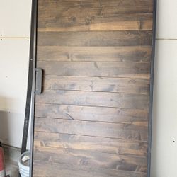BARN DOOR (solid Dark Walnut )