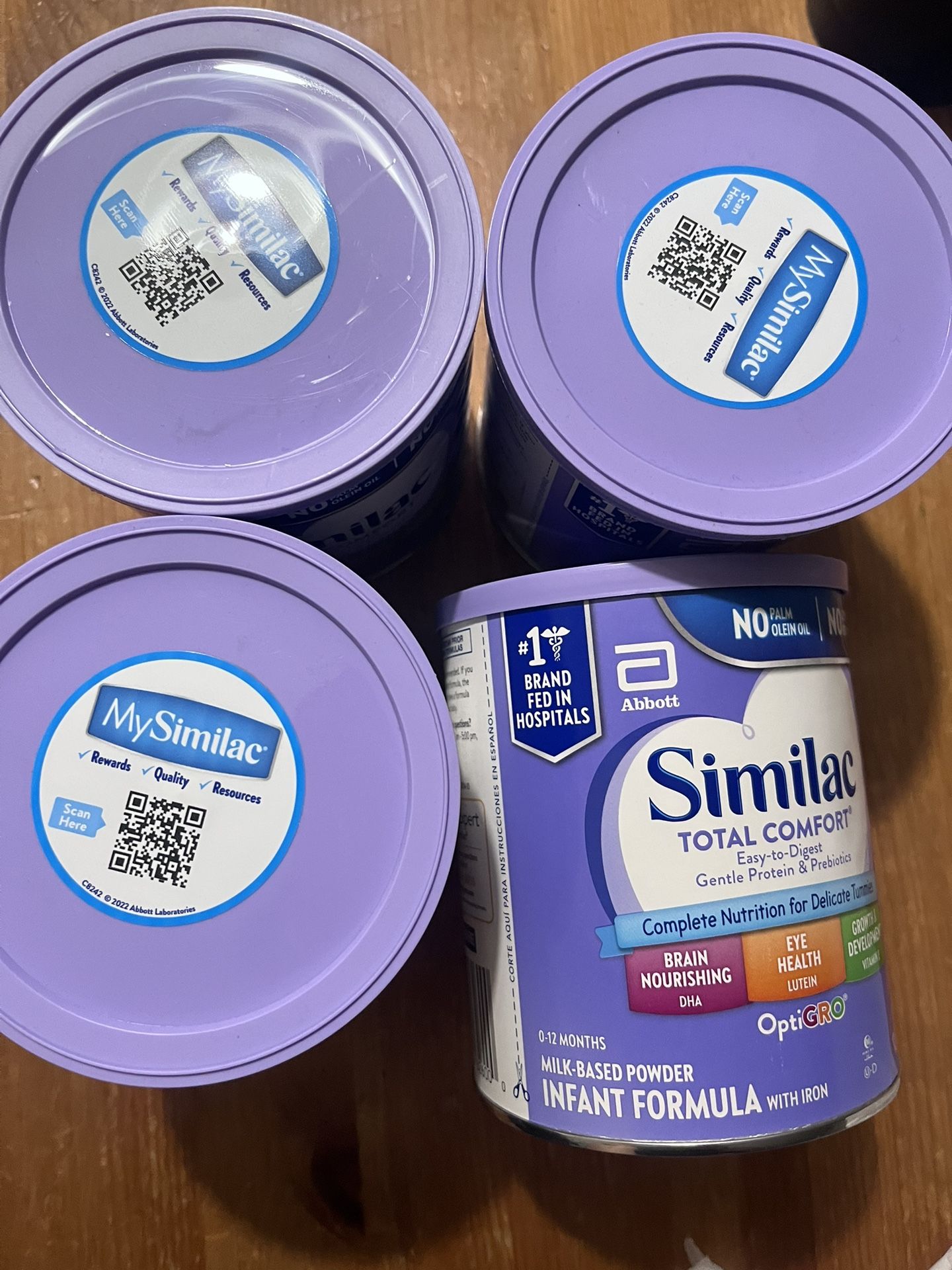 4 Cans Of Similac total comfort