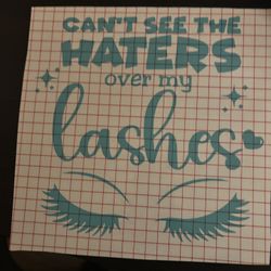 Lashes Decal Sticker Car Flat Surfaces Window 