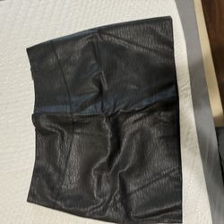 Faux Leather Skirt