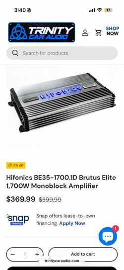 1700 watt Brutus bass amp