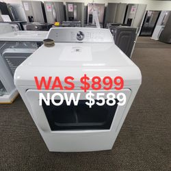 GE PROFILE ENERGY STAR 7.4 CU. FT. CAPACITY ALUMINIZED DRUM ELECTRIC DRYER WITH SANITIZE 