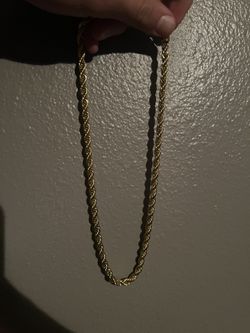 Gld Gold Rope Chain