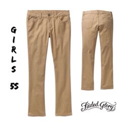 Final Sale NWT Girls Faded Glory Skinny Pants Sz 5S