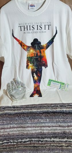 Michael Jackson T-shirts, Ticket, & Gloves