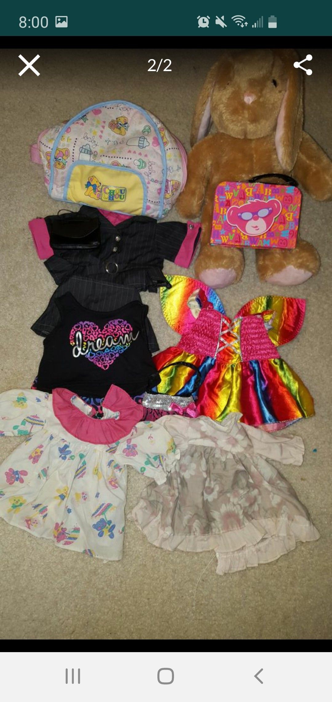 Build-A-Bear Workshop outfits and doll