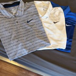 Nike Mens Golf Shirts Medium