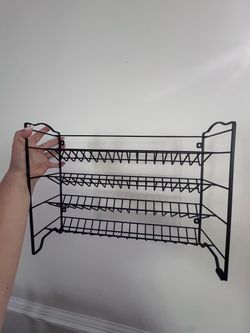 Black Metal Wire Spice Rack
