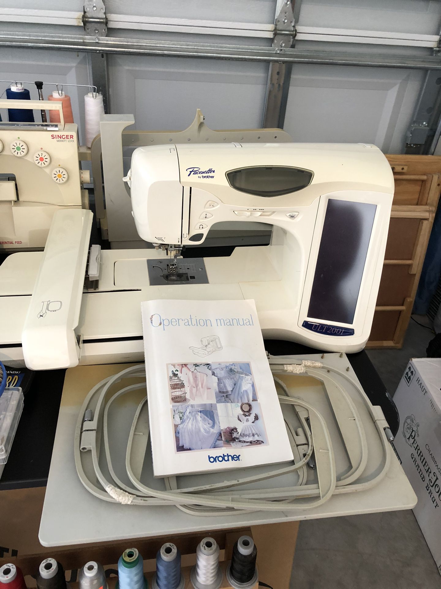 Pacesetter By Brothers Embroidery Machine Plus A Seeing Machine