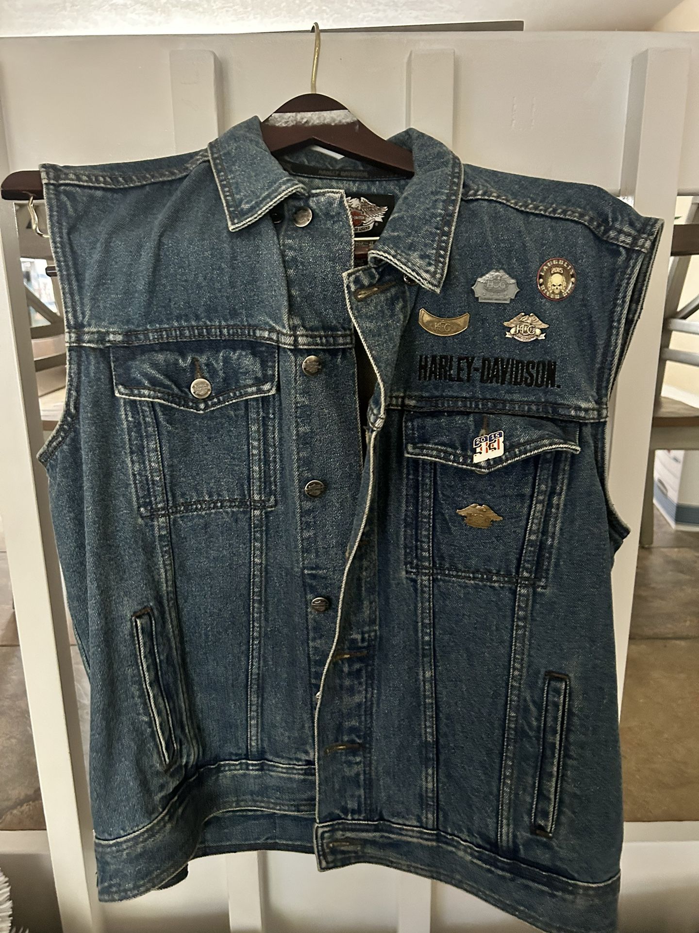 Harley Davidson Denim Vest 