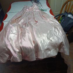 Shiny Pink Blush Dress Size 1