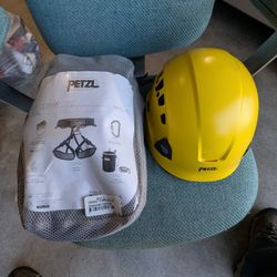 Petzl Harness And Head Gear.
