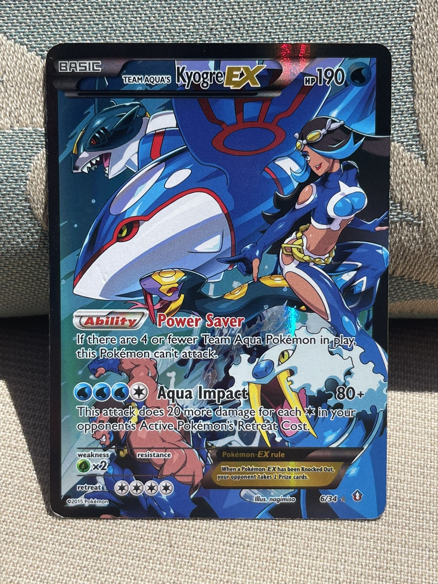 Team Aqua's Kyogre EX - Double Crisis