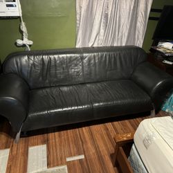Black Leather Couch