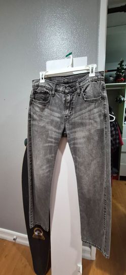 Levi's 502 Regular Taper Jeans W30 L30 Gray Wash