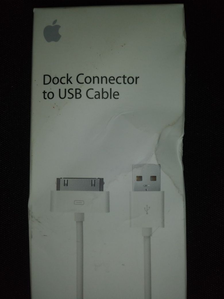 Apple brand new dock connector to USB cable