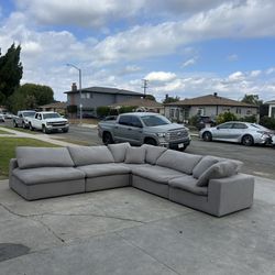Grey Cloud Couch Modular Couch Sectional
