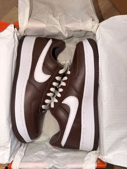 Nike Air Force 1 Low Brown White Sneakers 6.5