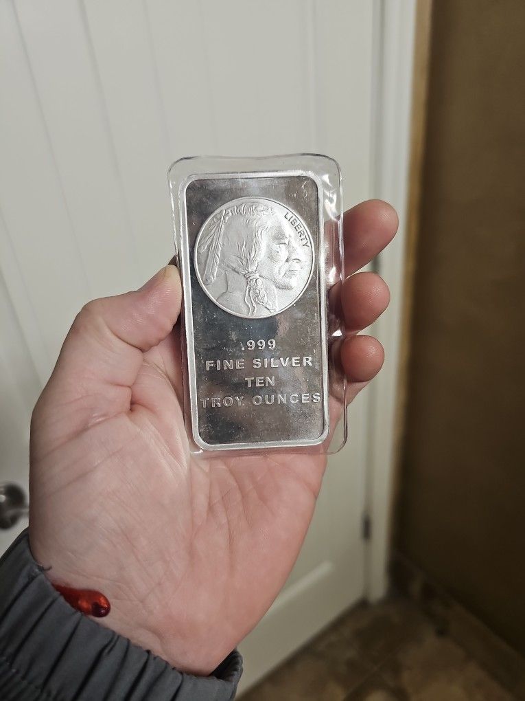 10oz Silver Bar For Sale